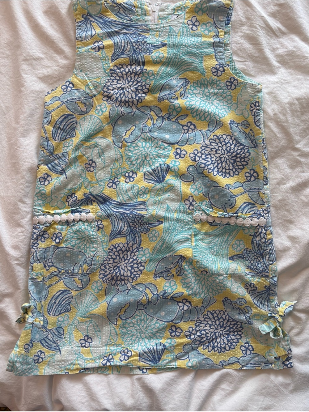 White label Lilly Pulitzer Girls Shift Dress in King Crab Size 6x